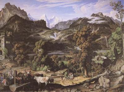 Joseph Anton Koch Seiss Landscape (Berner Oberland) (mk09) China oil painting art